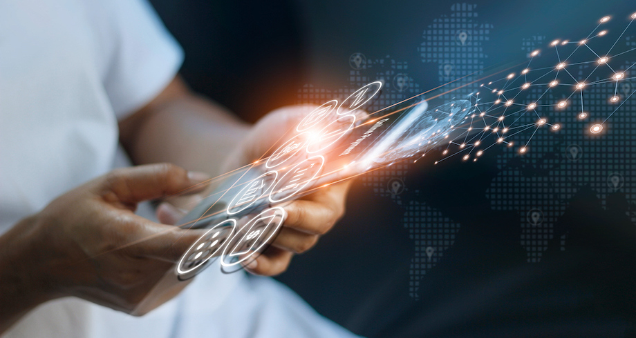 Man using mobile online banking and payment, Digital marketing. Finance and banking networking. Online shopping and icon customer network connection, cyber security. Business technology. Albertis tolling services