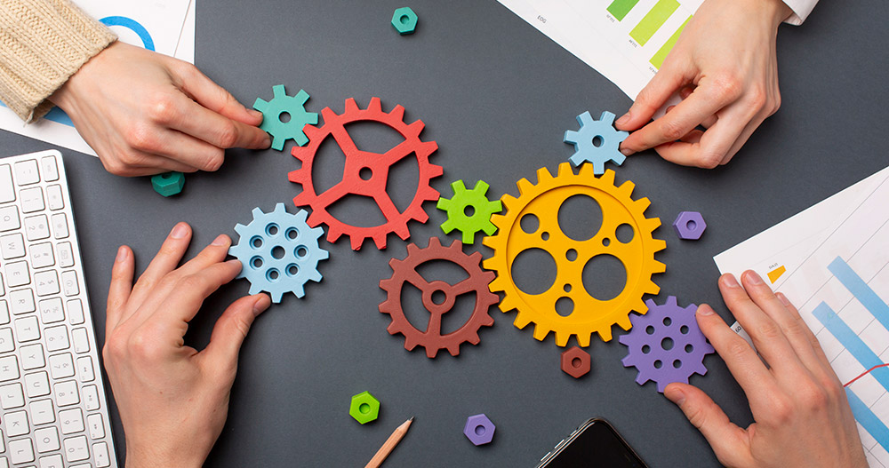 still-life-business-roles-with-various-mechanism-pieces