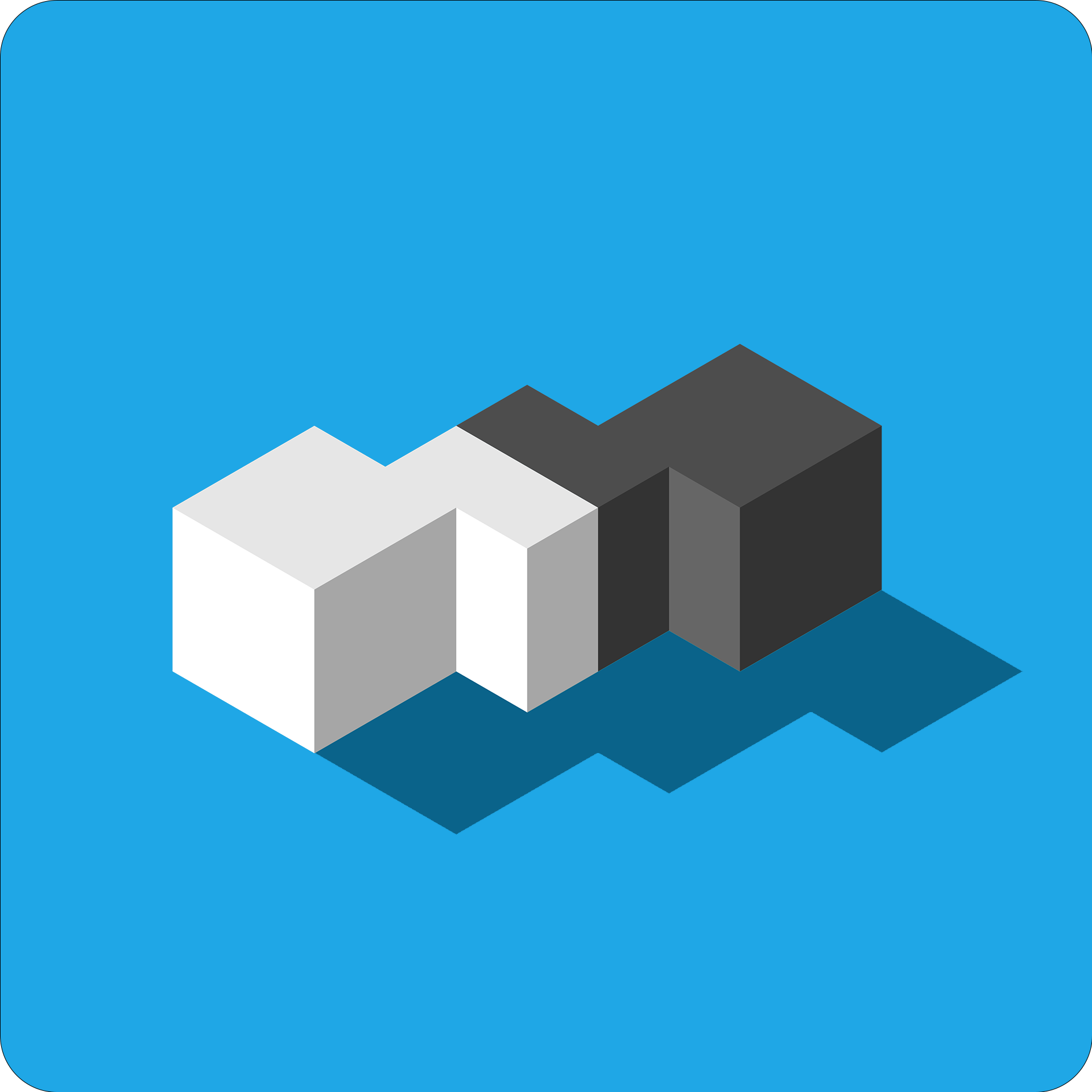 segmented_1920x1920px_72ppi An illustration of three blocks merged together with each one representing an individual customer.