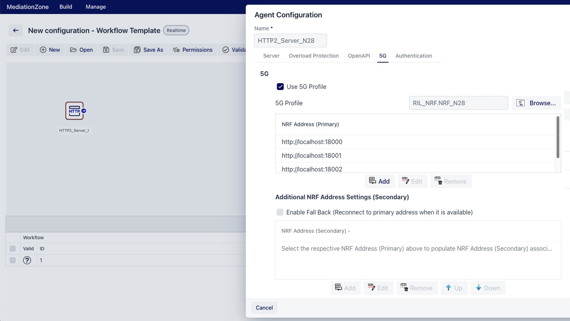 Support for Multiple NRF Addresses