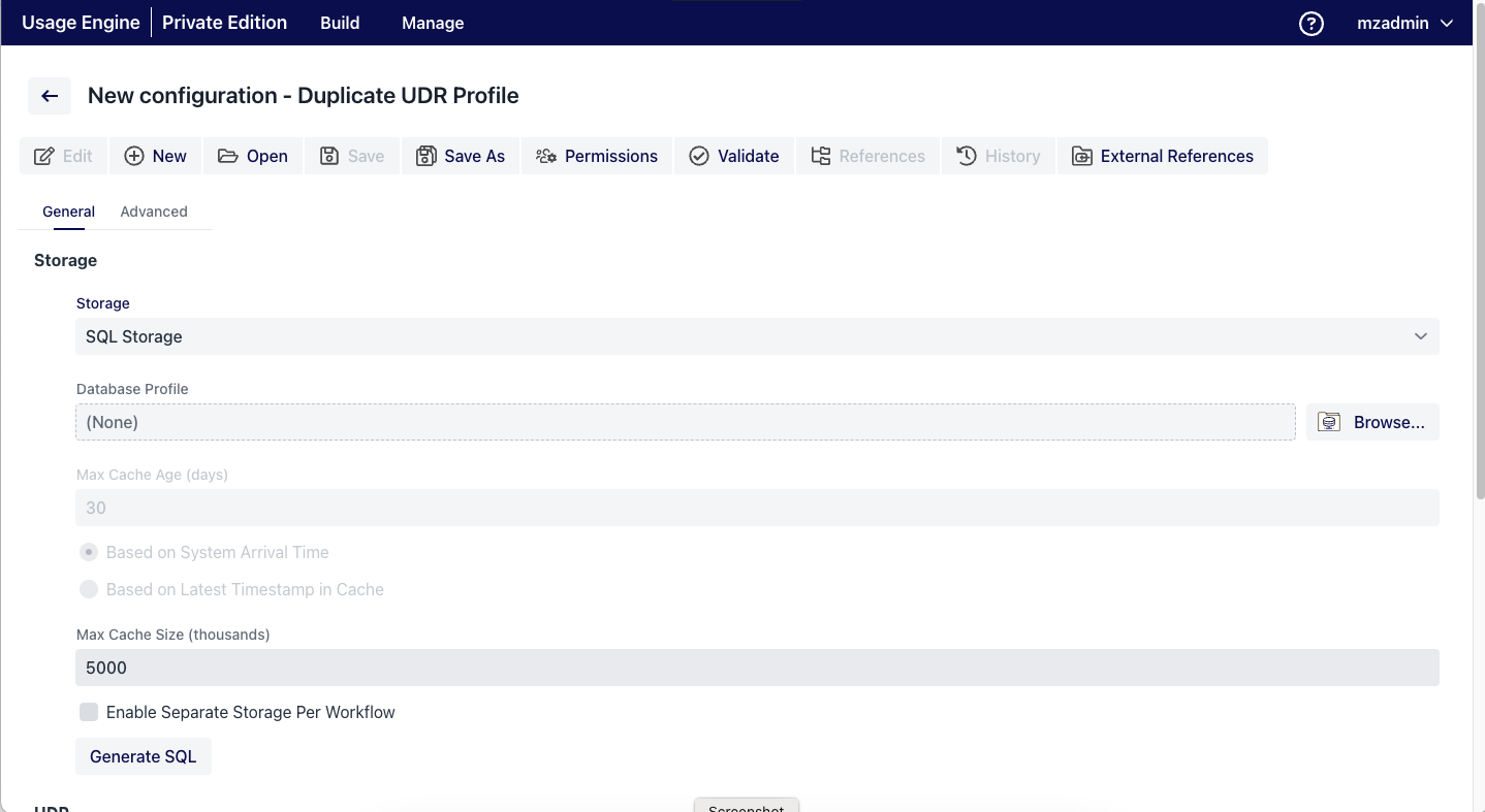 Remove file system dependency for duplicate UDR